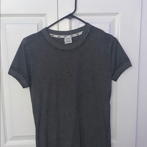 grey tee shirt from pink